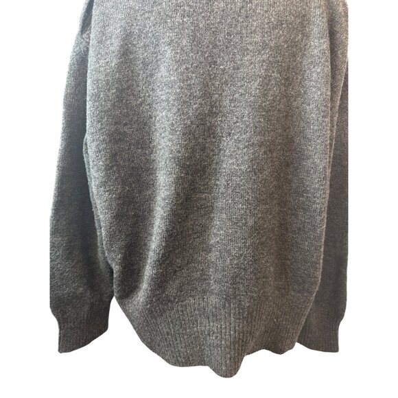 2/$30 ZARA Small Charcoal Grey Turtleneck Sweater Shoulder Button Detail - Picture 14 of 15